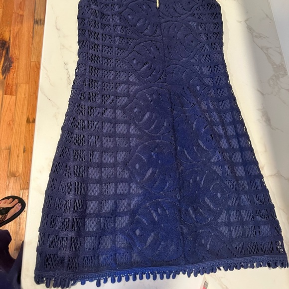 Lilly Pulitzer size as mall Jamie knit lace mini shift dress sleeveless - Picture 4 of 12